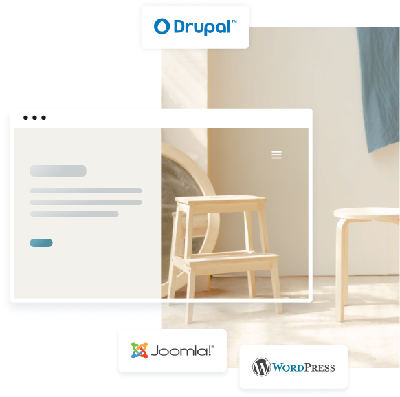 WordPress, Joomla, Drupal