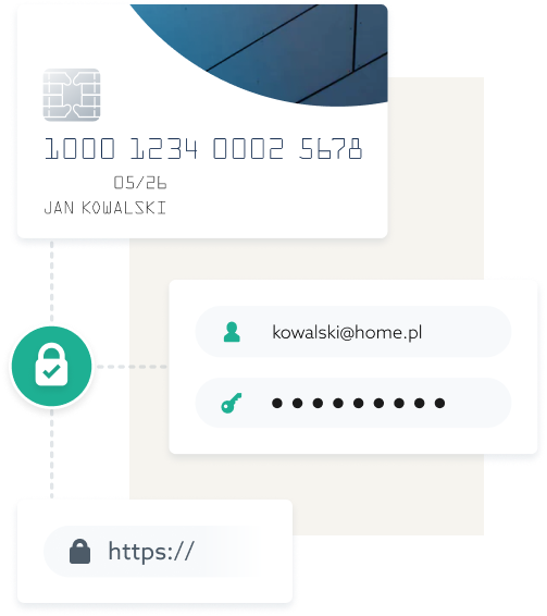 Certyfikat SSL chroni transakcje, zabezpiecza dane osobowe, hasła i dane logowania strony, nawiązując szyfrowane połączenie.